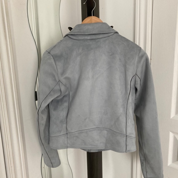 Moto vegan suede jacket - Picture 2 of 3